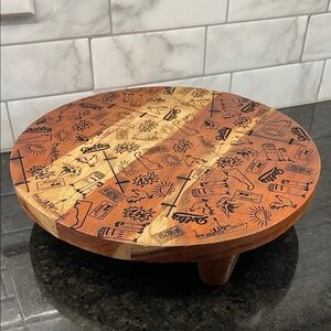 Delaware Beach Nostalgia Decorative Wood Trivet Stand Tray